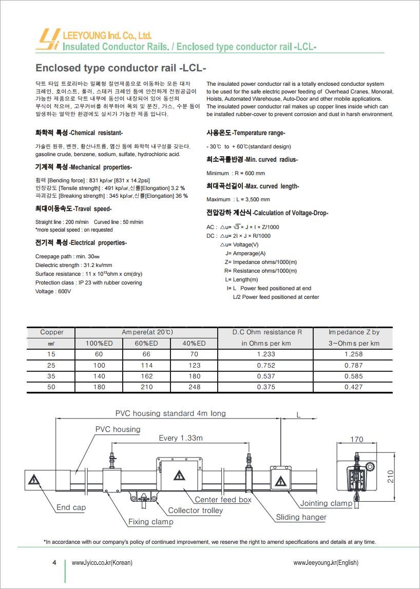 Công ty TNHH MTT Hàn Quốc Ray điện hộp kín 4P - Conductor Rail (LCL Type) Công ty TNHH MTT Hàn Quốc Ray điện hộp kín 4P - Conductor Rail (LCL Type)