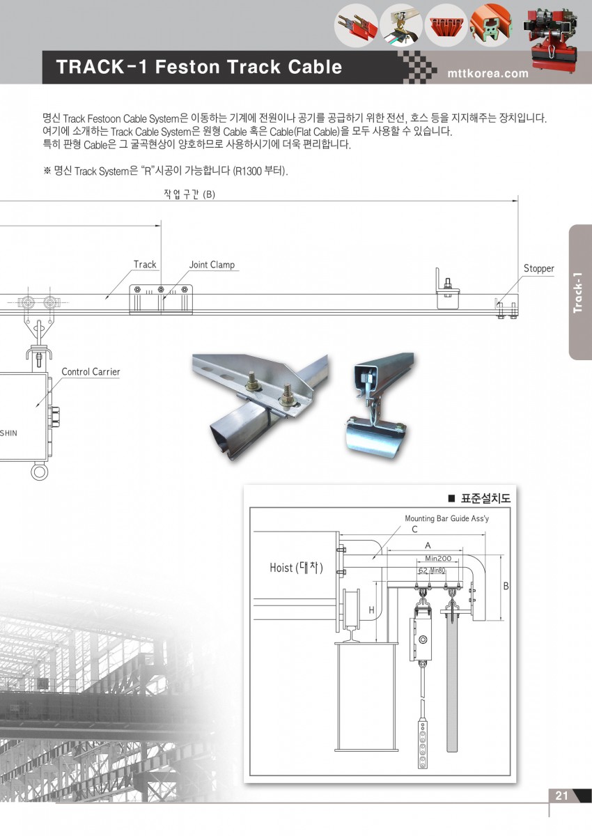 Công ty TNHH MTT Hàn Quốc Máng C cầu trục - Track system Công ty TNHH MTT Hàn Quốc Máng C cầu trục - Track system