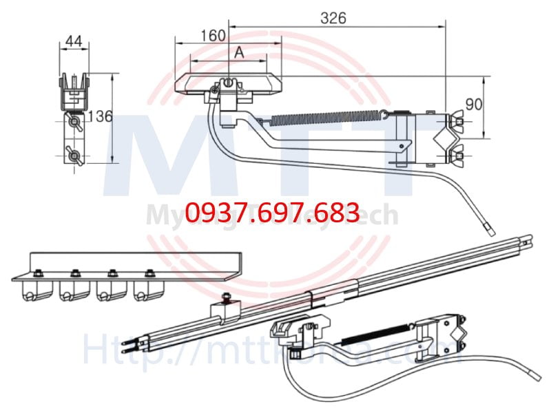 Công ty TNHH MTT Hàn Quốc Tay lấy điện cầu trục 