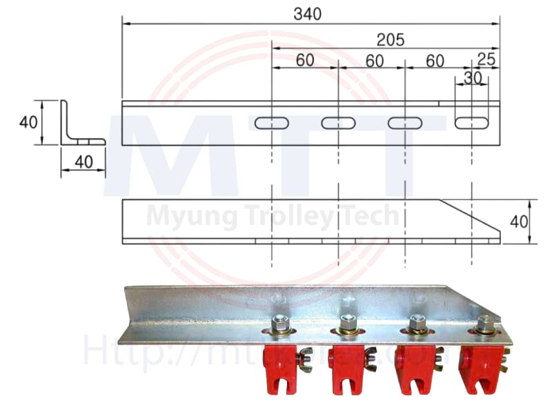 Công ty TNHH MTT Hàn Quốc Giá đỡ ray điện cầu trục Công ty TNHH MTT Hàn Quốc Giá đỡ ray điện cầu trục