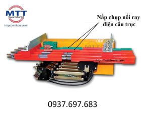 Chụp nối ray trong hệ thống điện an toàn cầu trục