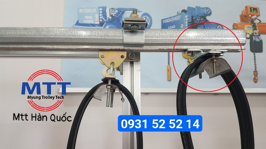 Công ty TNHH MTT Hàn Quốc Kẹp cố định cáp ray C cầu trục 