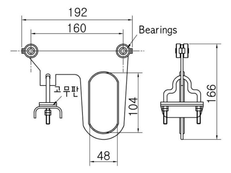 Công ty TNHH MTT Hàn Quốc Con lăn dẫn đầu máng C cầu trục Công ty TNHH MTT Hàn Quốc Con lăn dẫn đầu máng C cầu trục
