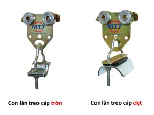 Con lăn treo cáp ray C