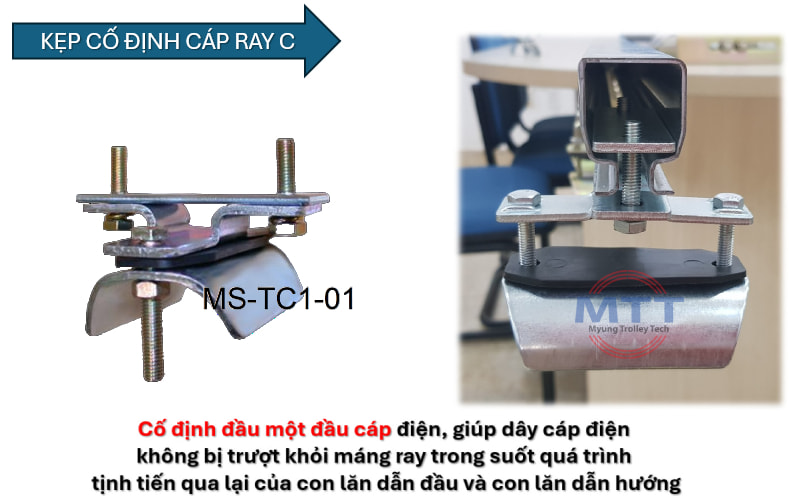 Công ty TNHH MTT Hàn Quốc Kẹp cố định cáp ray C cầu trục 