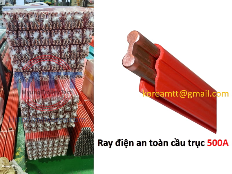 Công ty TNHH MTT Hàn Quốc Ray điện an toàn 500A Hàn Quốc Công ty TNHH MTT Hàn Quốc Ray điện an toàn 500A Hàn Quốc