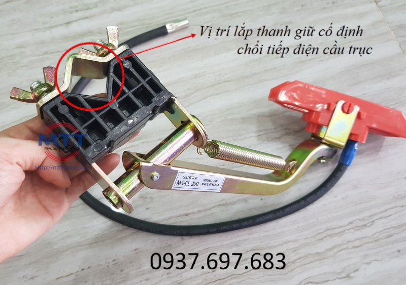 Công ty TNHH MTT Hàn Quốc Tay lấy điện cầu trục 200A PVC Công ty TNHH MTT Hàn Quốc Tay lấy điện cầu trục 200A PVC