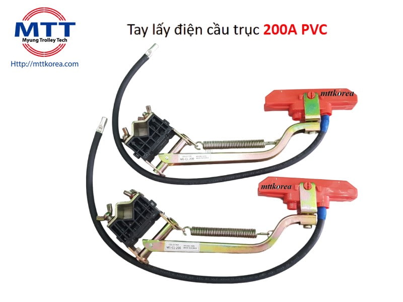 Tay lấy điện cầu trục 200A PVC