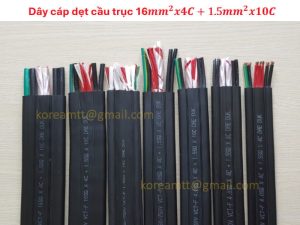 Dây điện cầu trục 16SQx4C+1.5SQx4C