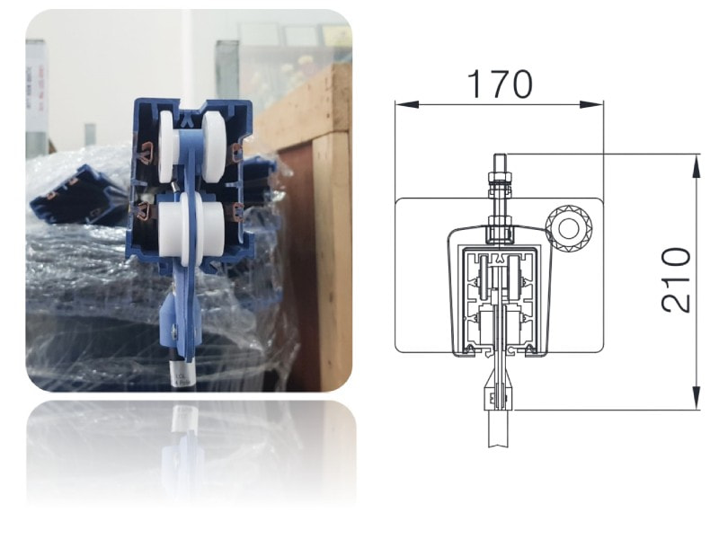 Công ty TNHH MTT Hàn Quốc Chổi tiếp điện hộp kín 80A LCL 