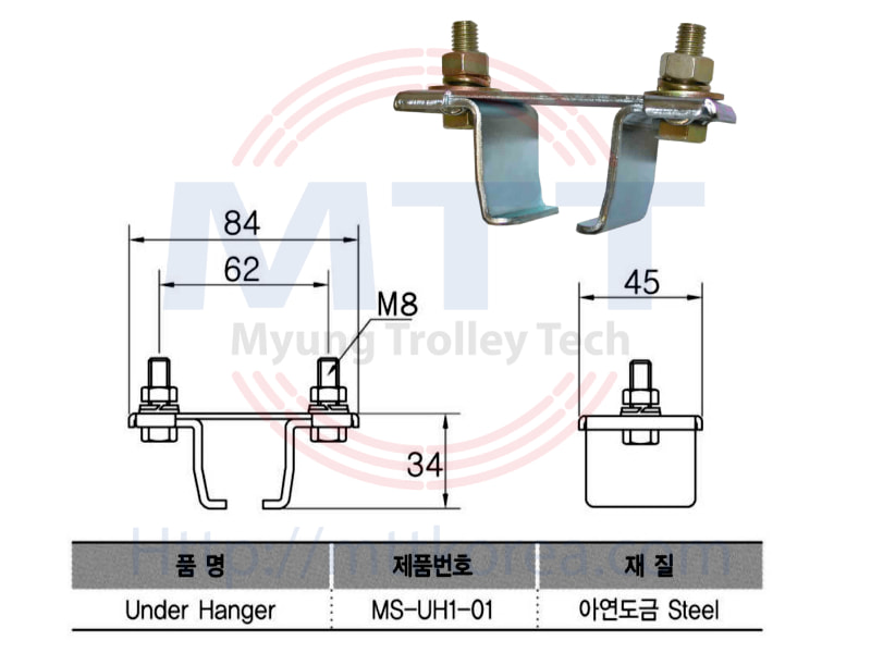 Công ty TNHH MTT Hàn Quốc Kẹp treo ray C cầu trục Công ty TNHH MTT Hàn Quốc Kẹp treo ray C cầu trục