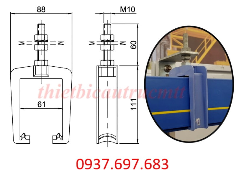 Công ty TNHH MTT Hàn Quốc Kẹp ray điện hộp kín Công ty TNHH MTT Hàn Quốc Kẹp ray điện hộp kín