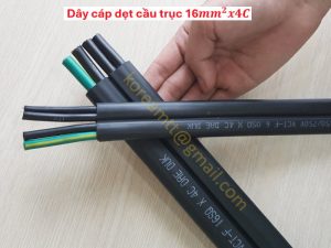 Cáp dẹt cầu trục 16mm² 4 lõi