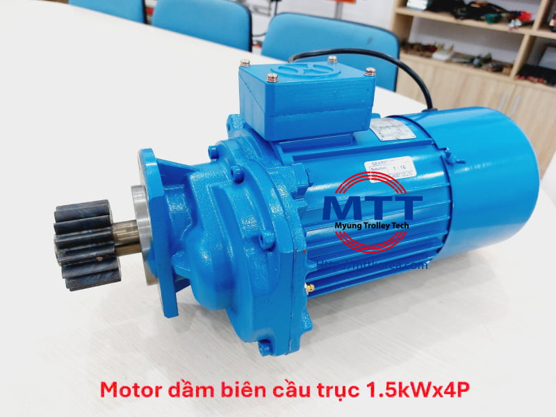 Công ty TNHH MTT Hàn Quốc Motor dầm biên 1.5kwx4P cầu trục 