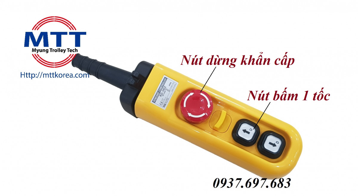 Công ty TNHH MTT Hàn Quốc Tay bấm điều khiển H02EA loại 2 nút 