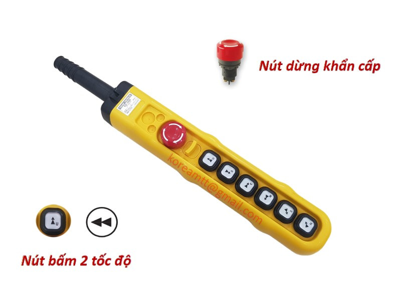 Công ty TNHH MTT Hàn Quốc Điều khiển cầu trục 6 nút H06ECCC Công ty TNHH MTT Hàn Quốc Điều khiển cầu trục 6 nút H06ECCC