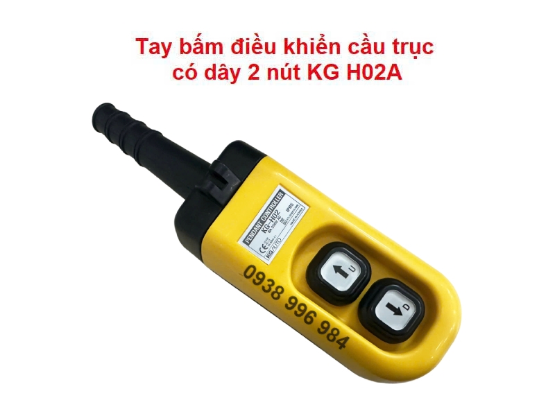 Công ty TNHH MTT Hàn Quốc Điều khiển palang H02A 2 nút có dây Công ty TNHH MTT Hàn Quốc Điều khiển palang H02A 2 nút có dây